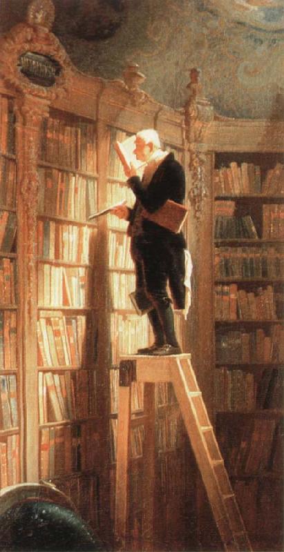 Carl Spitzweg the bookworm oil painting picture